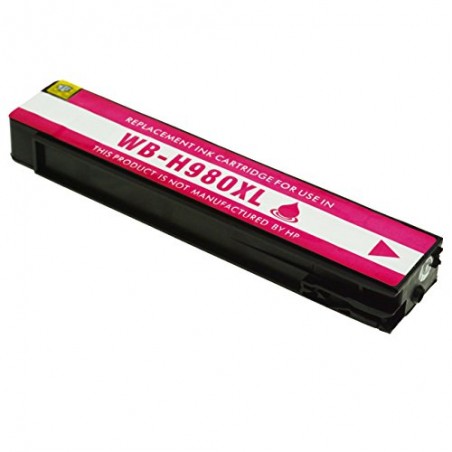 980XL - D8J08A Cartuccia inkjet Magenta rigenerato, per HP Officejet Enterprise X555DN, X555XH, X585F, X585Z.