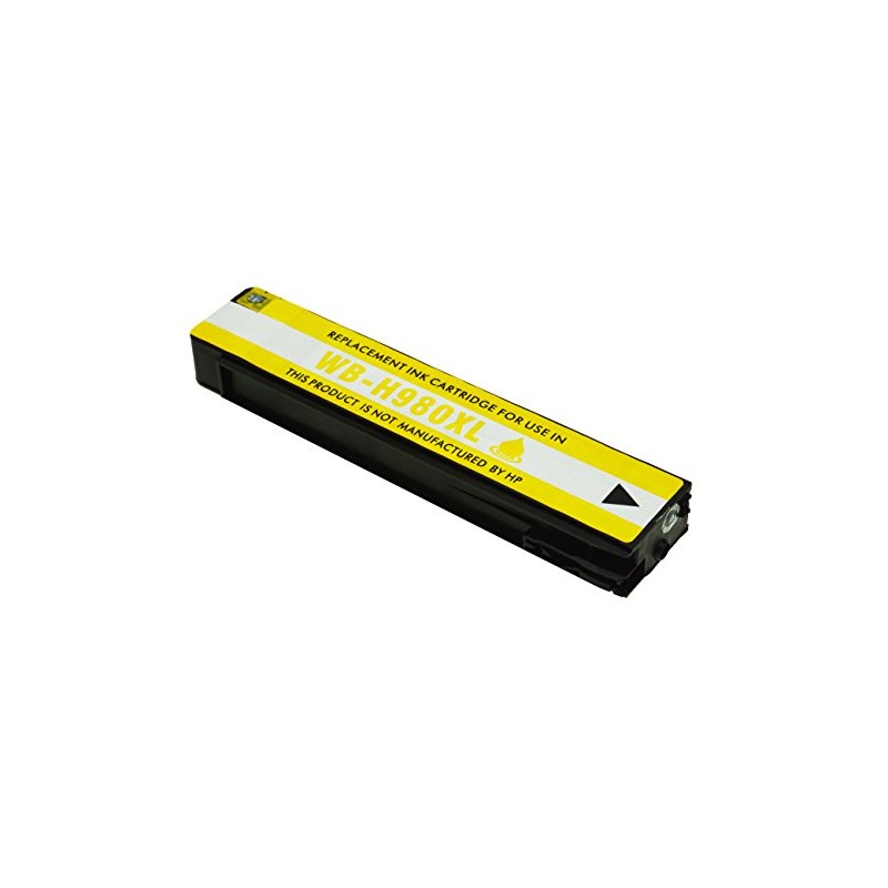 980XL - D8J09A Cartuccia inkjet Giallo rigenerato, per HP Officejet Enterprise X555DN, X555XH, X585F, X585Z.